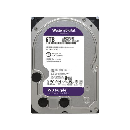 WD PURPLE 6TB 3.5 SURVEILLANCE HDD 64MB